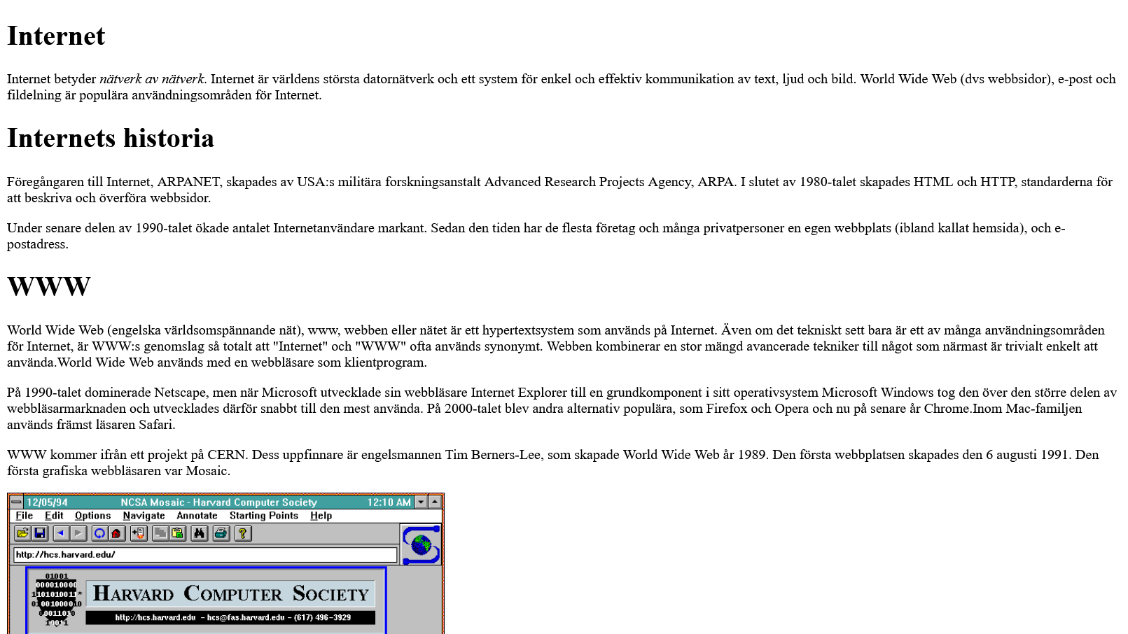 Övning 1 screenshot